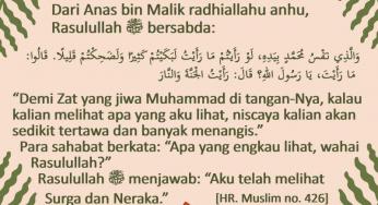 DI ANTARA DALIL TENTANG ADANYA SURGA DAN NERAKA