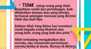 DIKABULKANNYA DOA BELUM TENTU TANDA BAHWA ALLAH RIDA