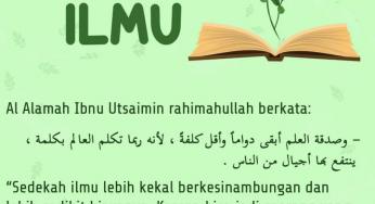 INILAH KEUTAMAAN BERSEDEKAH ILMU