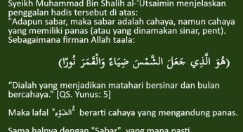 MAKSUD SABAR ITU CAHAYA