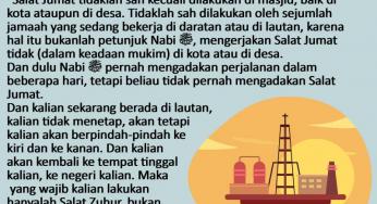 MENGADAKAN SALAT JUMAT DI TENGAH LAUT