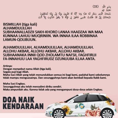 DOA KETIKA NAIK KENDARAAN