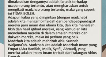 APA ITU MADZHAB DAN MADZHABIYAH?