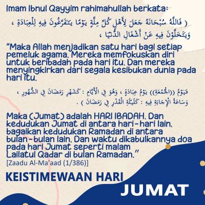 Keistimewaan Hari Jumat