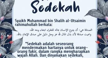 KENAPA DINAMAKAN SEDEKAH?