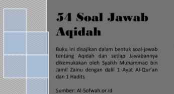 54 SOAL JAWAB AKIDAH (TAUTAN e-BOOK)