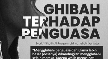 BAHAYA GHIBAH TERHADAP PENGUASA