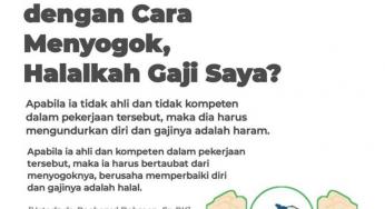 DULU MASUK PNS DENGAN CARA MENYOGOK, HALALKAH GAJI SAYA?