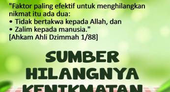SUMBER HILANGNYA NIKMAT