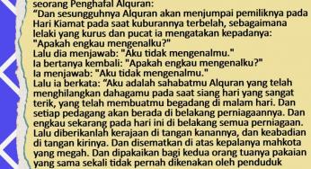 MAHKOTA BAGI ORANG TUA ANAK PENGHAFAL ALQURAN
