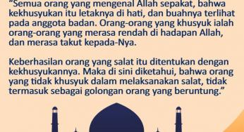 KETERKAITAN KHUSYUK DENGAN HATI YANG HADIR