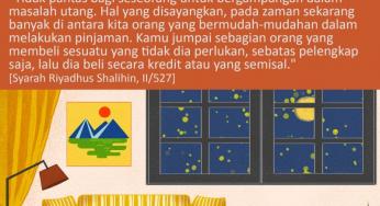 TIDAK PANTAS BERUTANG UNTUK PENUHI GAYA HIDUP SAJA