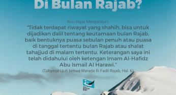 NASIHAT DI BULAN RAJAB