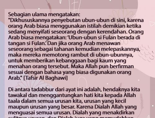 APAKAH MAKNA “MEMEGANG UBUN-UBUN”?