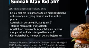 PUASA KHUSUS DI AWAL BULAN RAJAB SUNNAH ATAU BIDAH?