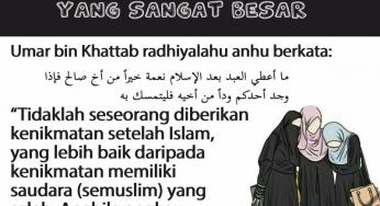 SAHABAT SALEH ADALAH NIKMAT YANG SANGAT BESAR