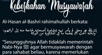 MUSYAWARAH MEMILIKI KEBERKAHAN
