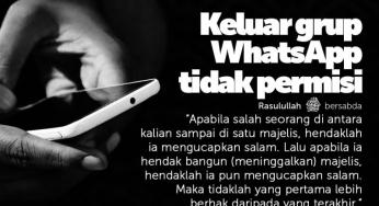 KELUAR DARI GRUP WHATSAPP TIDAK PERMISI