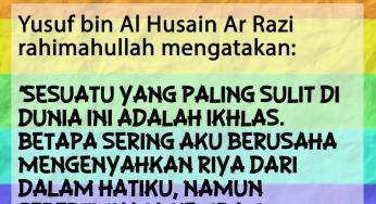 ULAMA SALAF DAN KEIKHLASAN