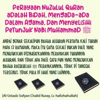 HUKUM PERAYAAN NUZULUL QURAN PADA 17 RAMADAN