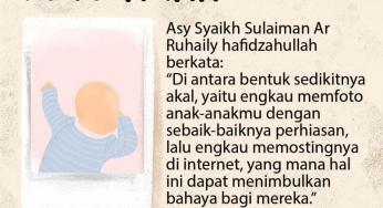 JANGAN UPLOAD FOTO ANAK