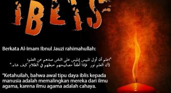 INILAH AWAL TIPU DAYA IBLIS KEPADA MANUSIA