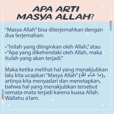 APA ARTI MASYA ALLAH? - Nasihat Sahabat