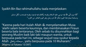 APAKAH HIKMAH DISYARIATKANNYA PUASA ASYURA?