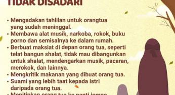 JANGAN DURHAKA KEPADA ORANG TUAMU