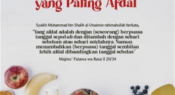 PUASA ASYURA YANG PALING AFDAL