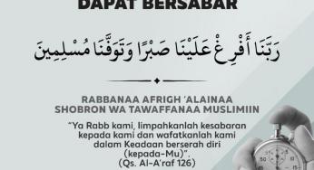 DOA MEMOHON KEKUATAN UNTUK DAPAT BERSABAR