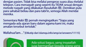 HUKUM RUQYAH LEWAT WHATSAPP