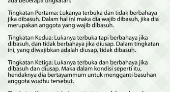 JARINYA LUKA, BAGAIMANA BERWUDHU?