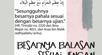 BESARNYA BALASAN SESUAI DENGAN BESARNYA UJIAN