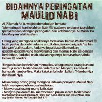 BIDAHNYA PERINGATAN MAULID NABI