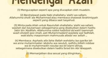 LIMA AMALAN BAKDA AZAN