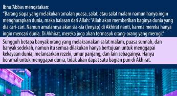 AMAT DISAYANGKAN, BANYAK SEDEKAH HANYA UNTUK MELANCARKAN REZEKI