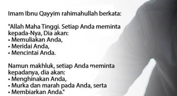 MEMINTA KEPADA ALLAH SAJA