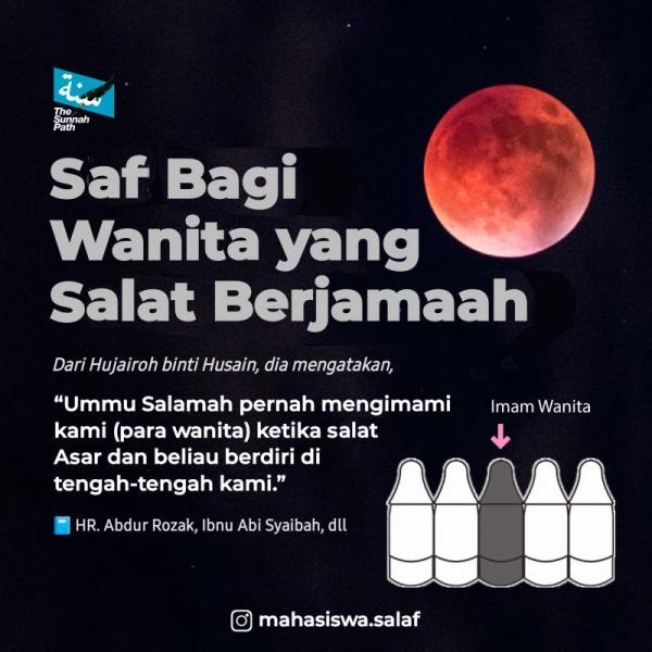 Di Mana Posisi Seorang Wanita Saat Menjadi Imam Di Antara