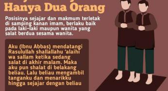POSISI IMAM DAN MAKMUM DALAM SALAT JAMAAH