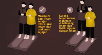 POSISI IMAM DAN SATU MAKMUM KETIKA BERJAMAAH
