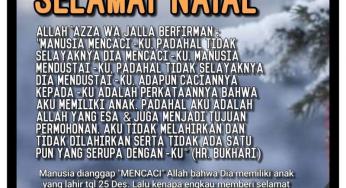 HARAMNYA UCAPAN SELAMAT NATAL