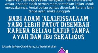 SEANDAINYA DIBOLEHKAN MENYEMBAH MANUSIA, MAKA NABI ADAM LEBIH PANTAS UNTUK DISEMBAH
