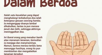 DI ANTARA KESALAHAN DALAM BERDOA