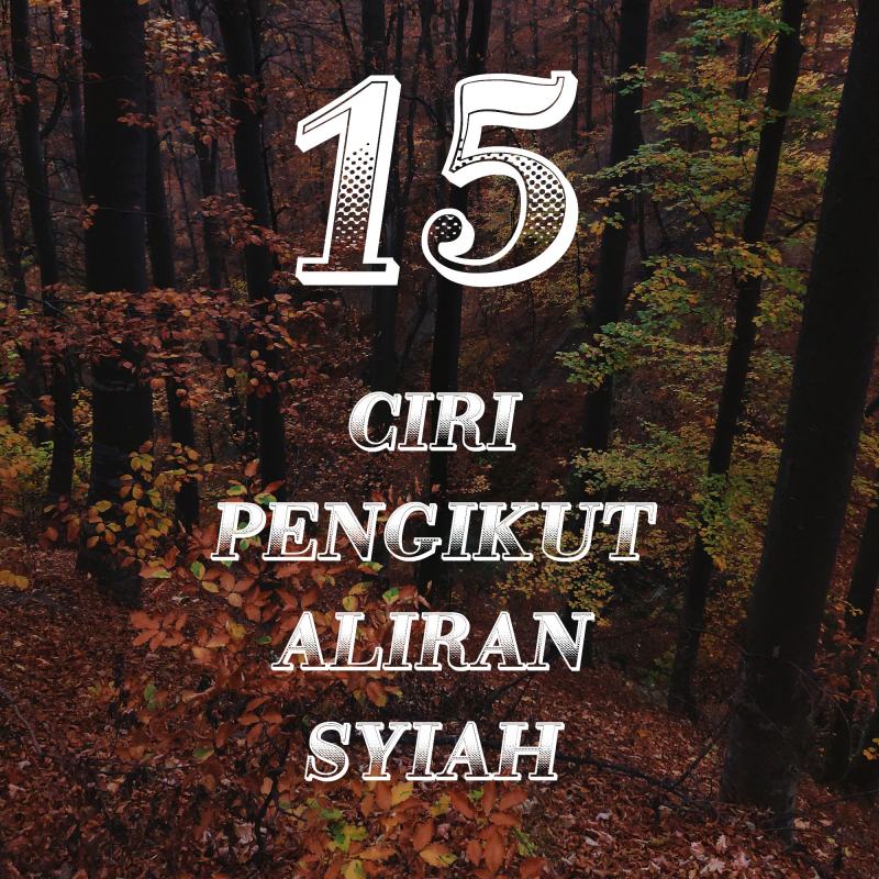 15 CIRI PENGIKUT ALIRAN SYIAH