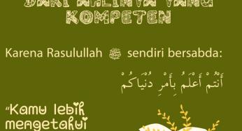 UNTUK ILMU DUNIA, SILAKAN AMBIL ILMU DARI AHLINYA YANG KOMPETEN