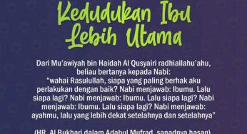 KEDUDUKAN IBU LEBIH UTAMA