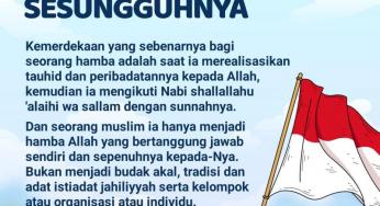 KEMERDEKAAN YANG SEBENARNYA