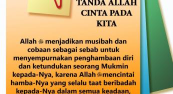 UJIAN DAN MUSIBAH ADALAH TANDA ALLAH CINTA