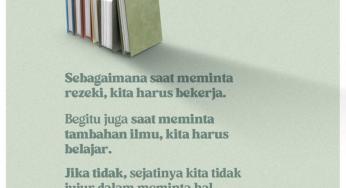 BERSIKAP JUJUR SAAT MEMINTA TAMBAHAN ILMU